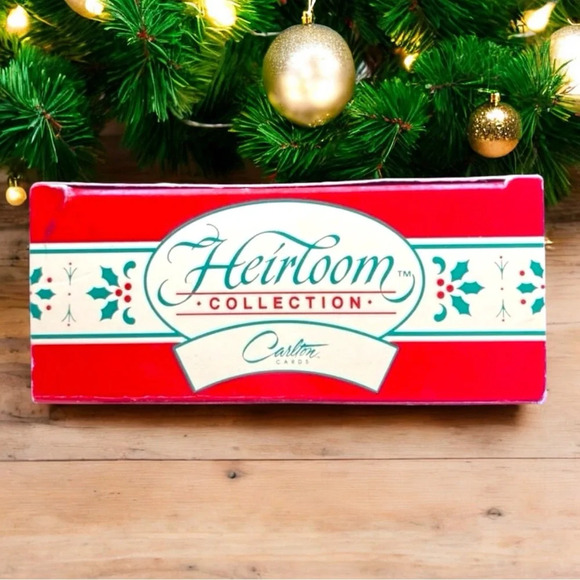 VINTAGE 1990 Carlton Cards Heirloom Collection Kitten in a Stocking Ornament - Picture 7 of 9